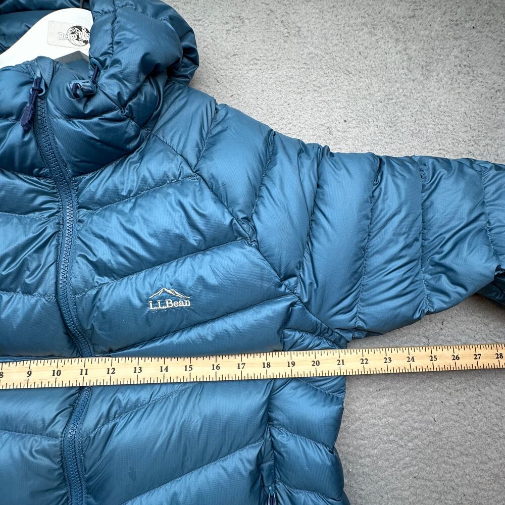 LL Bean Ultralight 850 Fill DownTek Down Hooded Jacket Womens Large Petite - Picture 5 of 14